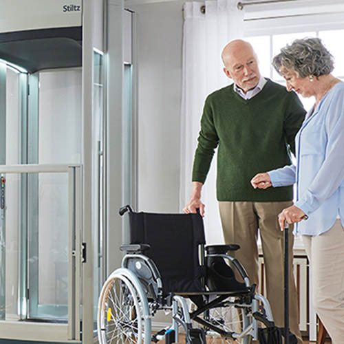 Aluminum wheelchair ramp installation in Erie, PA